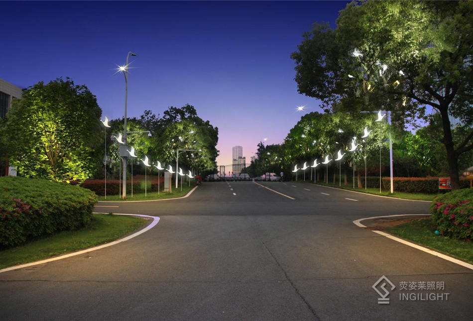 南昌高新區(qū)艾溪湖濕地公園景觀亮化項目